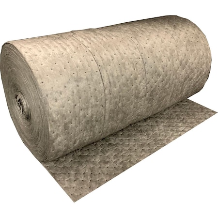 Fytertech Nonwovens Sorbent Roll, Universal, 30 gal Vol Absorbed per Pkg, 30 in x 150 ft, Gray, Polypropylene U1PM150